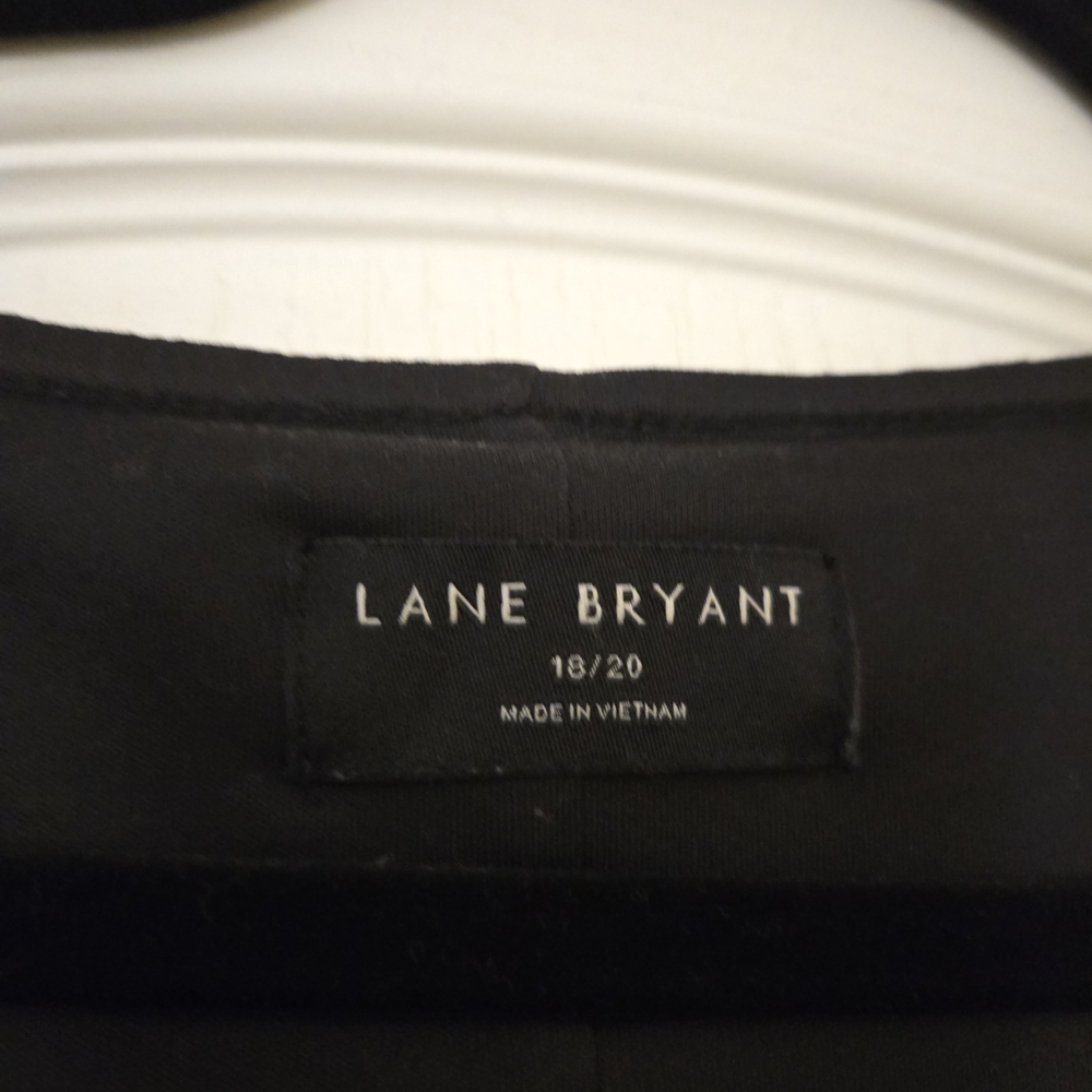 Lane Bryant Black Midi Dress
